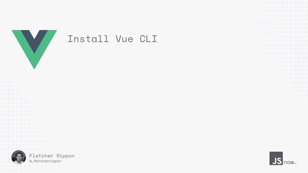 Installing Vue CLI main image